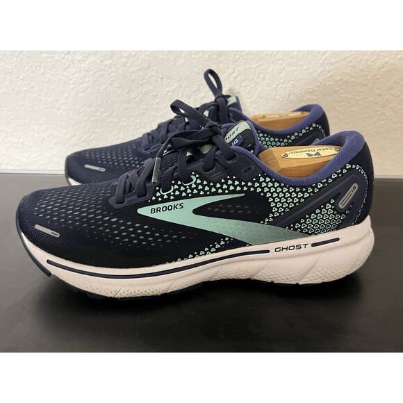 brooks ghost 14 womens size 8 shoes blue athletic running sneakers - Picture 5 of 10